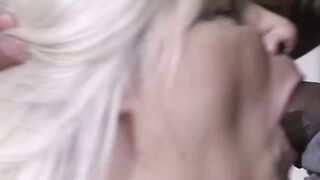 Ma Lacey rides the BBC before getting a facial cumshot