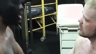 Wonderful fetish fuck in a dungeon with two big strong men