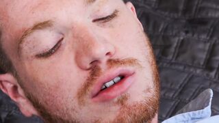 Handsome young gay Jacob Peterson barebacked by ginger lover