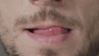 Solo gay jock Bronson Mc Queen teases his long slim cock