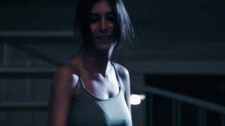 Naughty Anya Krey blindfolds her lover before giving him BJ