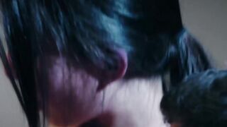 Naughty Anya Krey blindfolds her lover before giving him BJ
