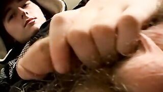 Skinny straight amateur Slip jacks his cock off solo