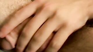 Skinny straight amateur Slip jacks his cock off solo