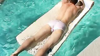 Two twinks have handy fun after swimming in their undies