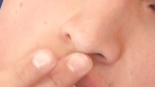 Latino homo plays with his hard dick and tight ass