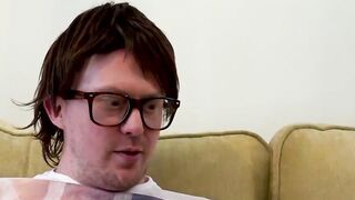 Naughty Pixxie Little gives a hot blowjob to nerdy friend