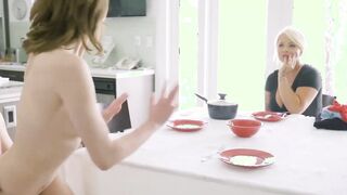 Stepdad drills dick in stepdaughters horny mouth