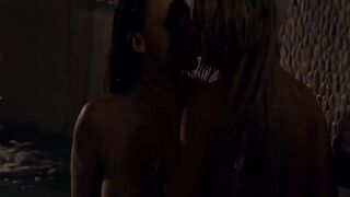 Inked lesbo babes passionately pussy playing and scissoring