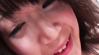 Petite busty Japanese pussy creampied after hardcore fucking