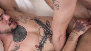 Transexual Stevie Trixxx pounds on Jonnah Wheelers ass