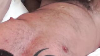 Two big hot dickloving dudes engaged in raw dick sucking