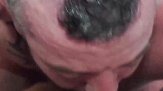 Two big hot dickloving dudes engaged in raw dick sucking