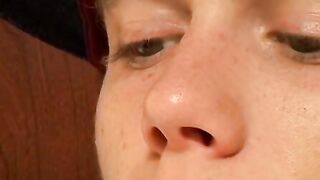 Amateur youngster humps his bed while watching porn magazine