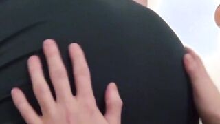 Innocent UK babe Mona Summers POV blowing nerds big cock