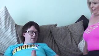 Lingerie UK MILF Alisha Rydes pounded hard POV by young geek