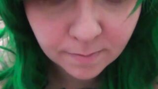 Busty inked babe Tattiana drilled POV after blowing big cock