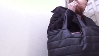 Japanese ladies filmed pissing in public toilet
