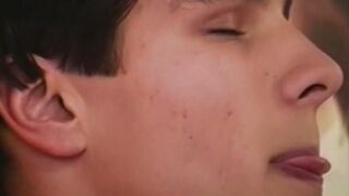 Gay studs anal fuck on the mats in the dancing studio