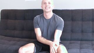Handsome Tanner Hyde teasing with his body while jerking off