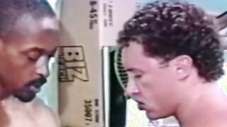 Office stud switches heads with hungover black guy before cupping