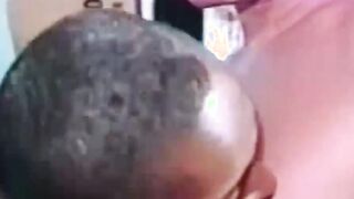 Office stud switches heads with hungover black guy before cupping
