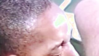 Office stud switches heads with hungover black guy before cupping
