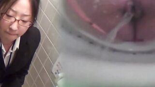 The most blazing point of Japanese darlings peeing in the latrine