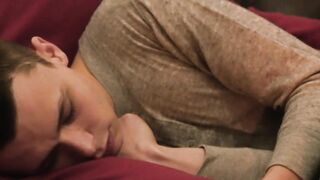 Steamy holiday night passionate bareback fuck with stepdad