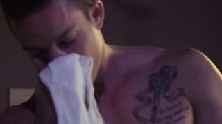 Stud smells some panties before anal with his partner