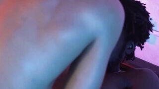 A cute homo is tied up by an ebony stud before he gives his ass a raw bang
