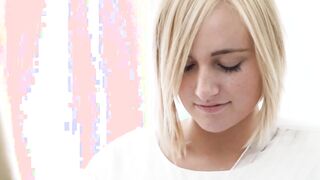 Spotless Mormon angel pussy licked by two attractive lesbians