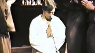 An oldfashioned blowout grooming ritual for gay men on a young man