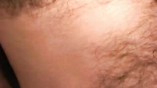 Rough older dude strips naked and slowly masturbates solo