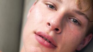 Curly haired hottie Lecio Mar strokes his pink long cock