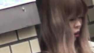 Gorgeous Japanese chicks need to pee really bad in this vid