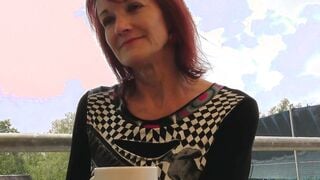 Czech Streets 111 Mrs Irena loves money and cocks