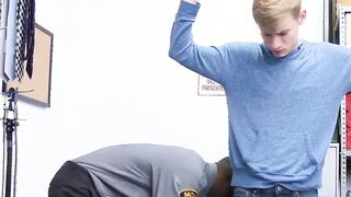 Blonde jock pounded doggystyle raw by BBC police officer