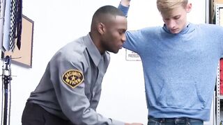 Blonde jock pounded doggystyle raw by BBC police officer