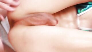 Tranny Korra Del Rio paid to deepthroat dick and get beat