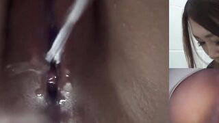 Hot Japanese beginners pissing and stroking off aggregation