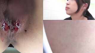 Hot Japanese beginners pissing and stroking off aggregation