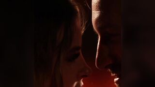 Erotic redhead MILF sucks two cocks and gets pussy fingered
