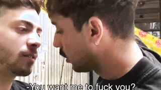 Straight Latino jock lets his friend fuck him hard bareback