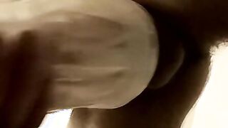 Hairy amateur is jacking off his cock and using a fleshlight