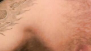 Mature guy shows off his big hard cock before tugging on it