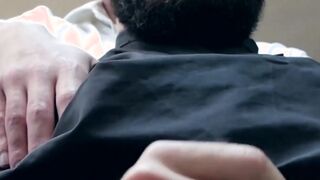 Bearded buff businessmen have intense anal pounding