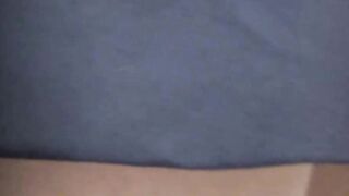 Japanese schoolgirl secretly filmed rubbing her hairy pussy
