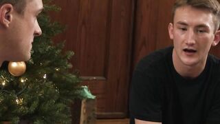 Twink Teen barebacked by stepbro in christmas eve