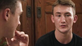Twink Teen barebacked by stepbro in christmas eve